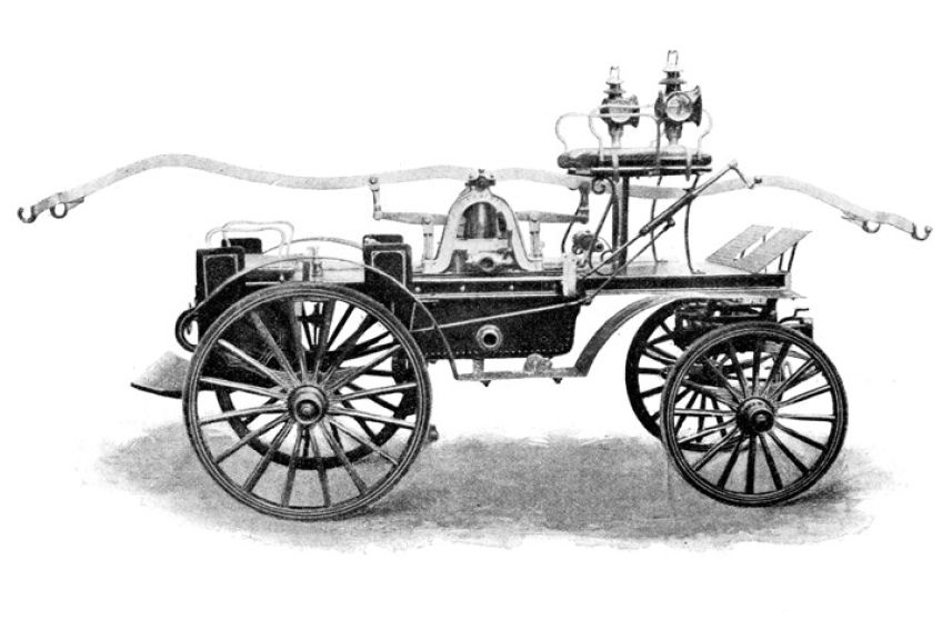 Česká hasičská stříkačka : Moderní stříkačka pohledem roku 1904 bylo něco zcela…