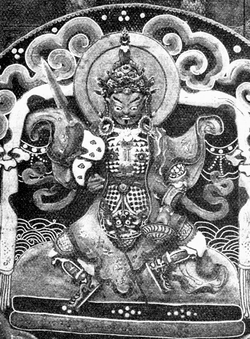 zobrazit detail historického snímku: Obraz boha Namse z másla k pyram. dekoracím.