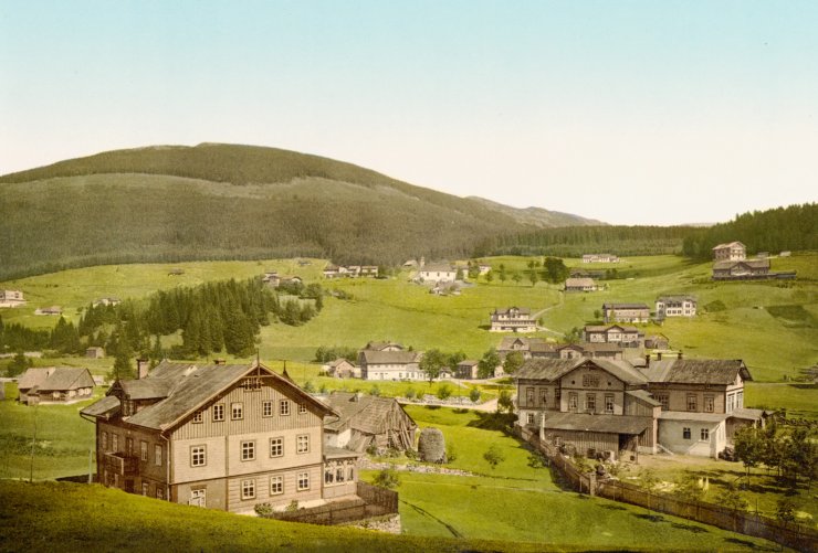 zobrazit detail historického snímku: Špindlerův Mlýn v Krkonoších.