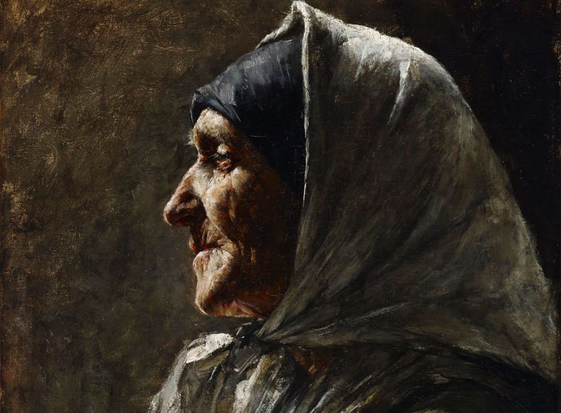 zobrazit detail historického snímku: Stará žena.