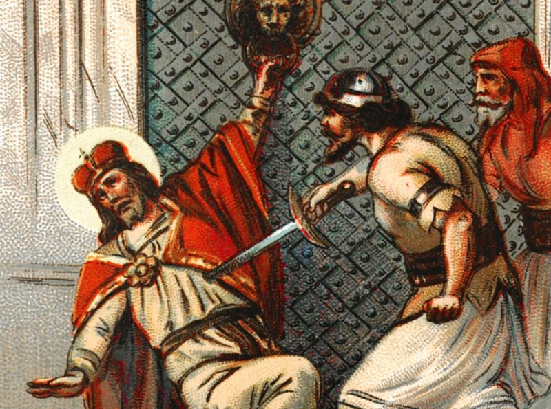 zobrazit detail historického snímku: Zavraždění svatého Václava.