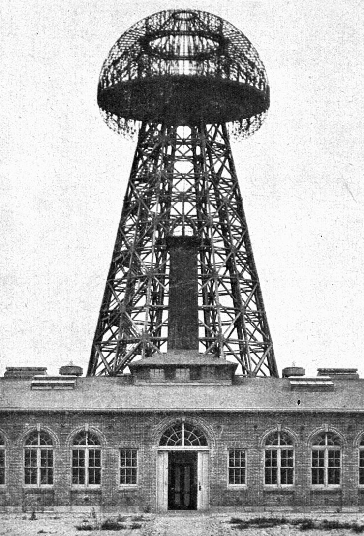 zobrazit detail historického snímku: Věž k odesílání elektrické energie ve formě vln.