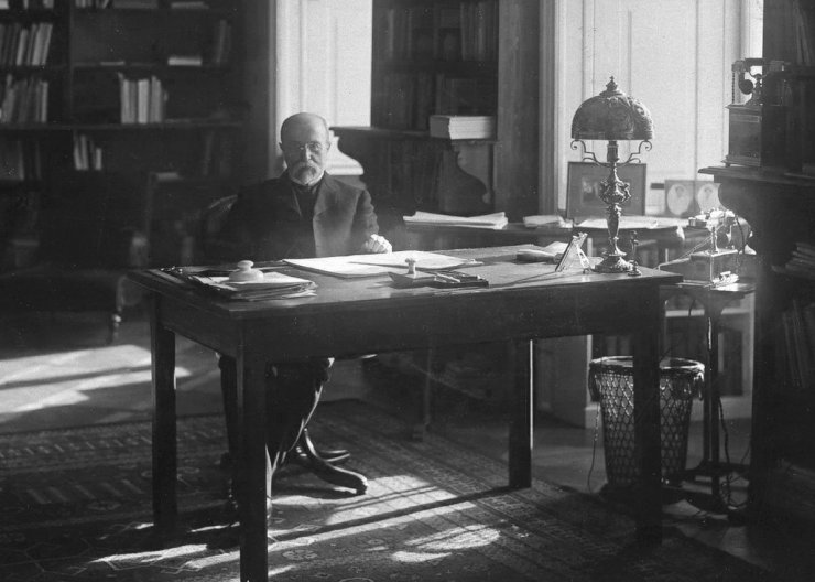zobrazit detail historického snímku: Pan president Tomáš Garrigue Masaryk.