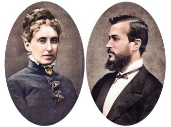 zobrazit detail historického snímku: Charlotte Garrigue a Tomáš Masaryk.
