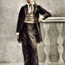 kolorovaná fotografie Masaryk 13letý.