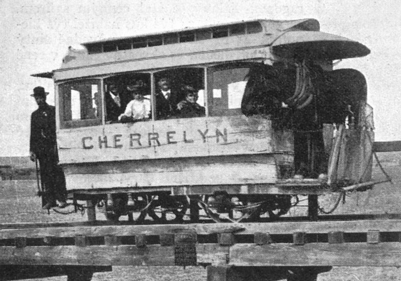 zobrazit detail historického snímku: Koňská tramway v Denver-u.