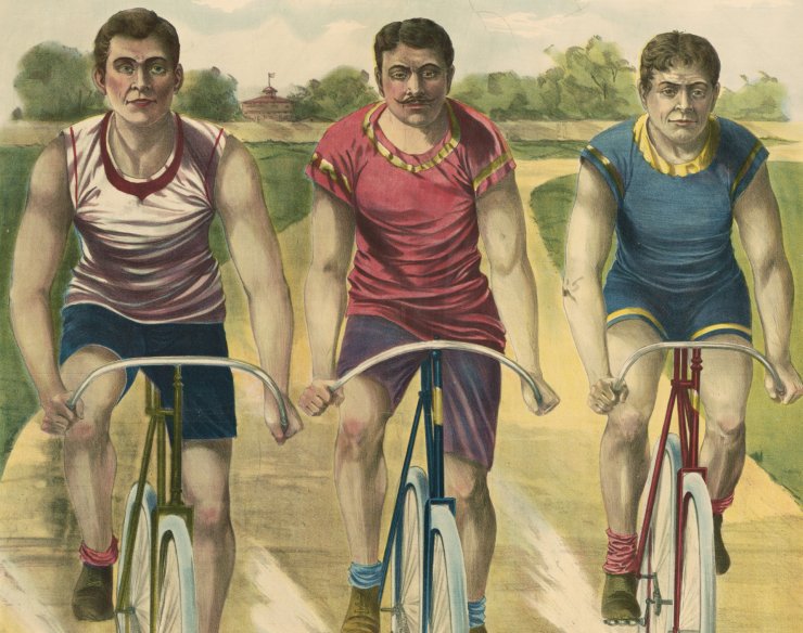zobrazit detail historického snímku: Cyklisté.