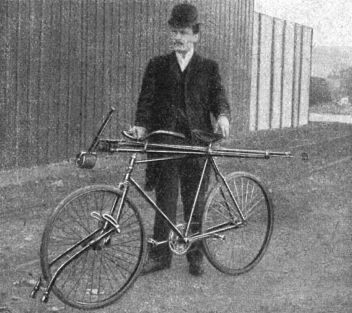Složený bicykl pro jízdu po silnici. - klikněte pro zobrazení detailu