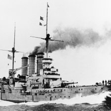 Německá pancéřová loď „Braunschweig“.