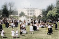 Rok 1935: Tradiční americká velikonoční zábava, které se účastní i prezident USA: Různé země mají různé velikonoční tradice....