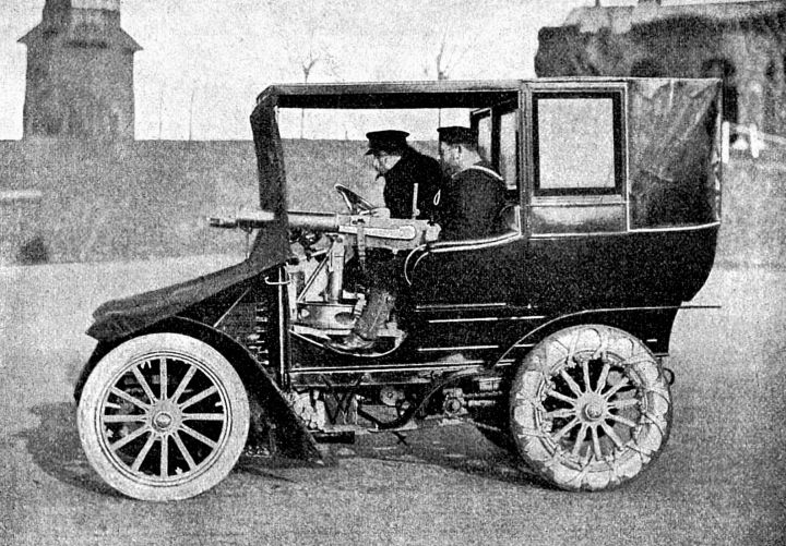 Wolsleyův dělový automobil. - klikněte pro zobrazení detailu