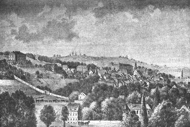 zobrazit detail historického snímku: Vršovice před třicíti lety.