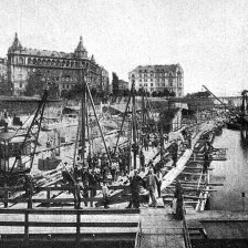 Pražský Port Artur: Stavění nábřeží Palackého.