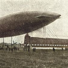 Nový řiditelný ballon francouzský »Capitaine Ferber«.