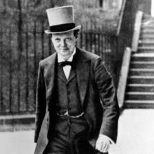 retro fotografie Winston Churchill.