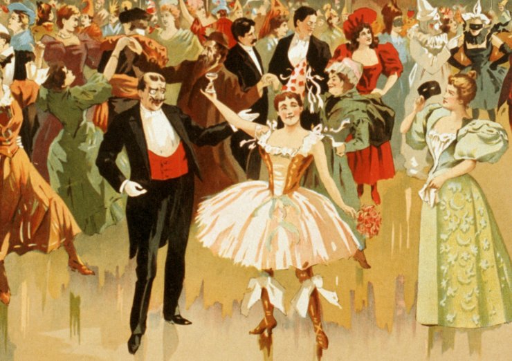 zobrazit detail historického snímku: Ples.