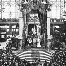 retro fotografie Zahájení Jubilejní Výstavy dne 15. května 1891.