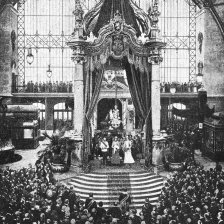 retro fotografie Zahájení Jubilejní Výstavy dne 15. května 1891.