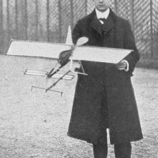 retro fotografie R. Pinzl, dobyl III. cenu na soutěži létadel v Rakousku.