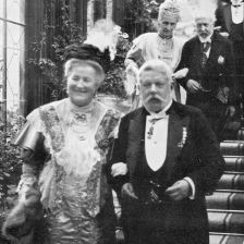 retro fotografie Knížeecí manželé Adolf Josef a Ida ze Schwarzenbergů.